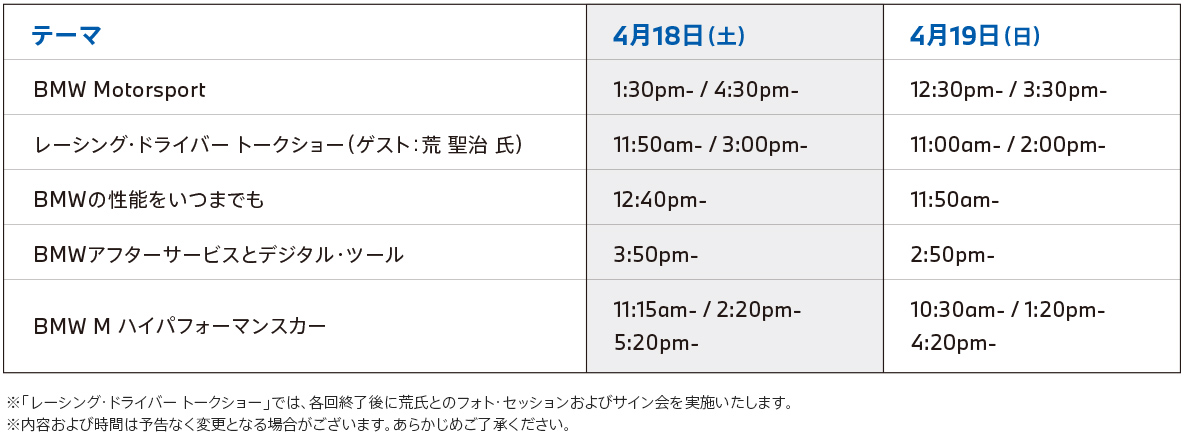トークショーテーマ