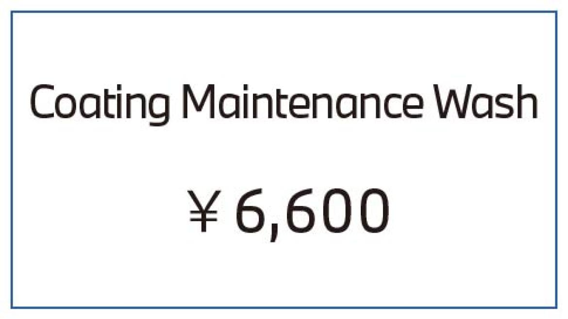 Coating Maintenance Wash